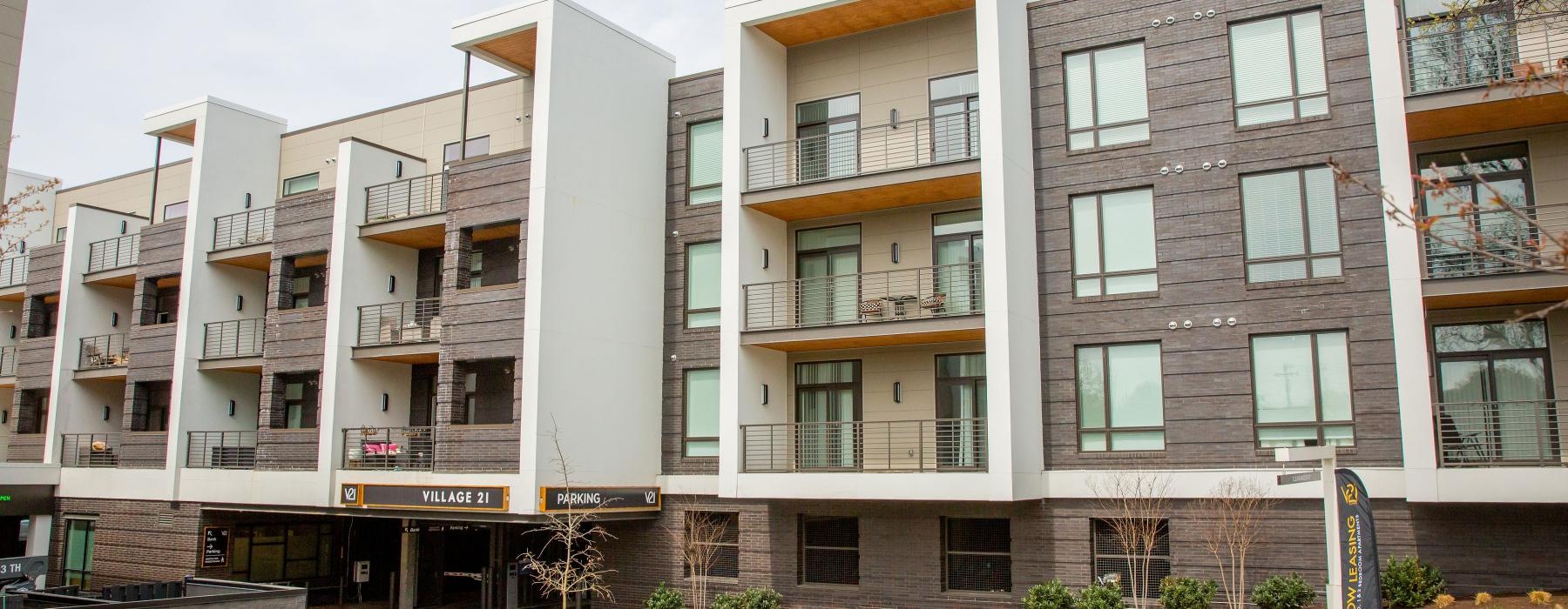 a building with balconies