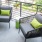 a chair and a table on a deck